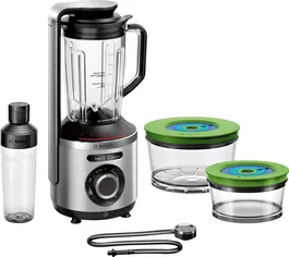 Blender Bosch MMBV625M, 1000 W, Functie de vidare, Program automat de curatare, Argintiu