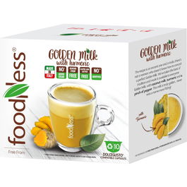 Capsule Foodness mix cu aroma de turmeric si cocos, compatibile Dolce Gusto, 10 capsule, 120g