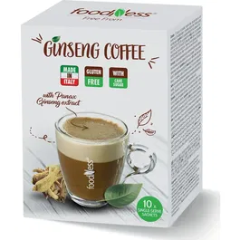 Mix solubil Foodness cu aroma de cafea si ginseng, 10 plicuri x 20g, 200g