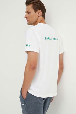 K+LUSHA Tricou Din Bumbac Barbati, Culoarea Bej, Neted, KLFORCO TJ010PX