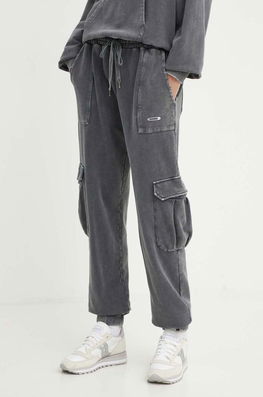 K+LUSHA Pantaloni De Trening Din Bumbac Culoarea Gri, Neted, KLZOE TJ008PX