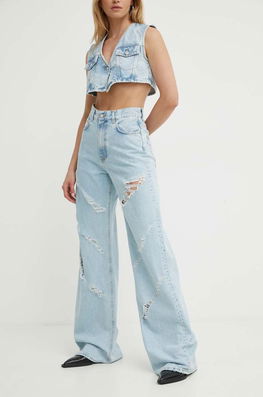 K+LUSHA Jeansi Femei High Waist, KLERIS DF129KLW42 Albastru