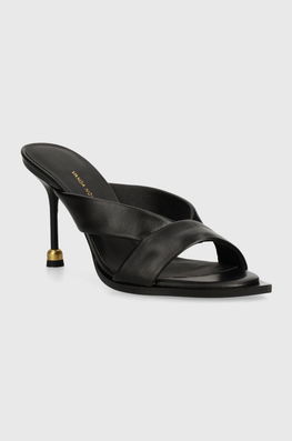 Vanda Novak Slapi De Piele Mila Femei, Culoarea Negru, Cu Toc Cui
