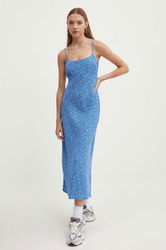 Hollister Co. Rochie Midi, Evazati Albastru