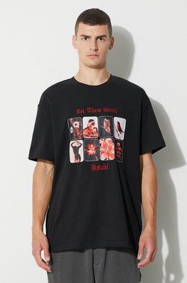 KSUBI Tricou Din Bumbac Culoarea Negru, Cu Imprimeu