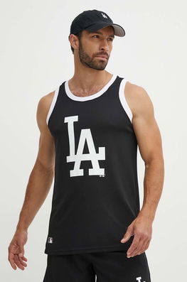 47 Brand Tricou MLB Los Angeles Dodgers Barbati, Culoarea Negru, BB012PMFKXZ609483JK