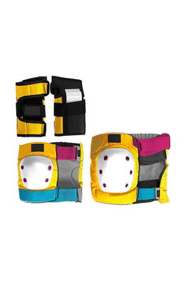 DNA Set De Apărătoare Pentru Copii Yellow Knee & Elbow Multicolor