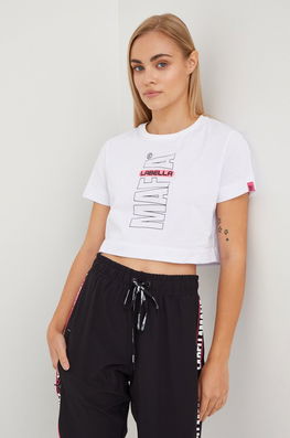 LaBellaMafia Tricou Din Bumbac Culoarea Alb