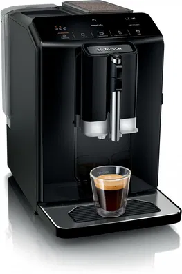 Espressor automat Bosch VeroCafe TIE20119, 15 bari, 1,4 l, rasnita ceramica, MilkMagic Pro, OneTouch, Negru
