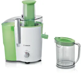 Storcator de fructe si legume Bosch MES25G0, 700 W, recipient suc 1.25 l, recipient pulpa 2 l, 2 viteze, Verde