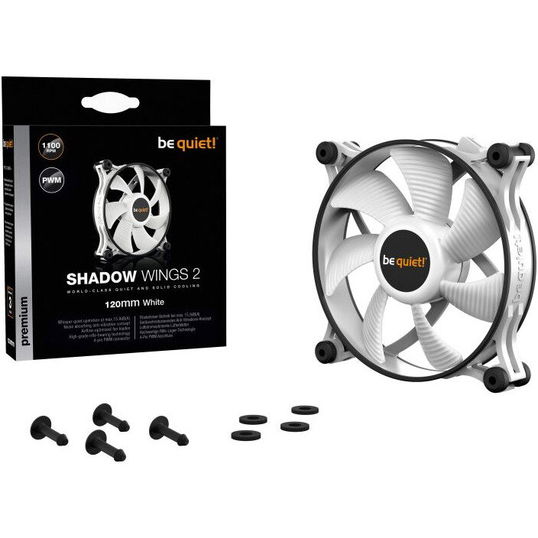 Ventilator / radiator be quiet! Shadow Wings 2 White PWM 120mm