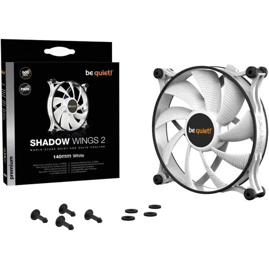 Ventilator / radiator be quiet! Shadow Wings 2 White PWM 140mm