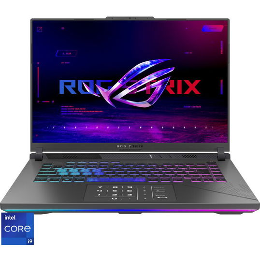 Laptop ASUS Gaming 16'' ROG Strix G16 G614JVR, QHD+ 240Hz, Procesor Intel® Core™ i9 14900HX (36M Cache, up to 5.80 GHz), 16GB DDR5, 1TB SSD, GeForce RTX 4060 8GB, No OS, Eclipse Gray