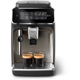 Espressor automat Philips seria 3300 EP3326/90, sistem clasic de spumare, 5 tipuri de bauturi, ecran tactil intuitiv, tehnologie noua SilentBrew, aplicatie HomeID, negru/auriu
