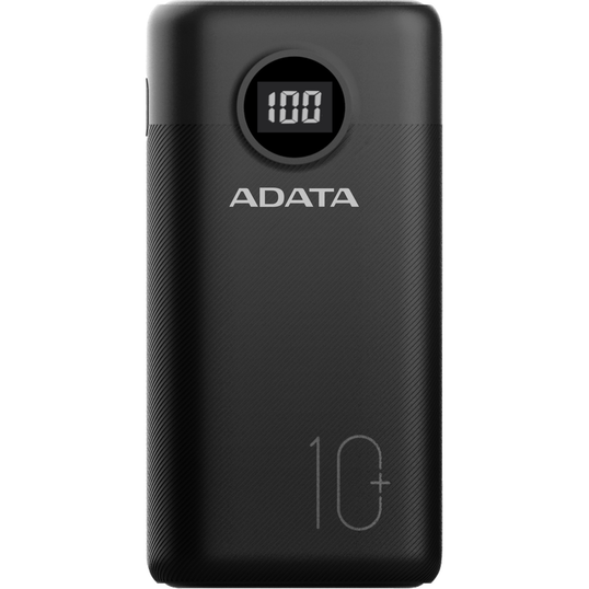 Acumulator extern ADATA 10000mAh, Quick Charge 3.0 + PD 22.5W, 2 x USB &amp, 1 x USB-C, P10000QCD 10.000 mAh, Total 3A, Negru