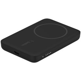 Acumulator extern Belkin cu Incarcare Wireless Boost Charge 2500 mAh cu atasare magnetica, Negru