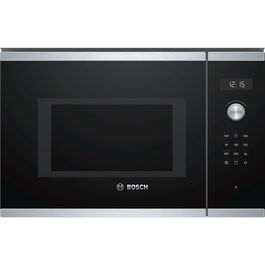 Cuptor cu microunde incorporabil BEL554MS0 Seria 6, Bosch, Otel inoxidabil, 25L, 900W, Grill, TouchControl