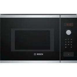 Cuptor cu microunde incorporabil Bosch BFL553MS0, 900 W, 25 l, Negru/Argintiu
