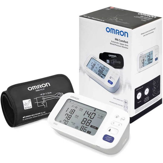 Tensiometru digital de brat OMRON M6 Intelli IT, 2 utilizatori, 2x100 memorii, ecran dublu
