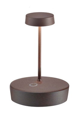 Zafferano Lampă De Masă Led Fără Fir Swap Mini Maro