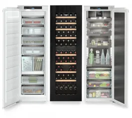 Combina frigorifica incorporabila Side by Side Liebherr IXRFWbs 5173 Peak, 786 l, NoFrost, BioFresh, Sertare OpenStage, IceTower, Vitrina vinuri - TipOpen, SuperSilent
