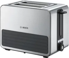 Prajitor de paine Bosch TAT7S25, 1050 W, 2 sloturi, functie de dezghetare si incalzire, Inox