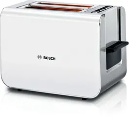 Prajitor de paine Bosch TAT8611, 860 W, 2 sloturi, Alb