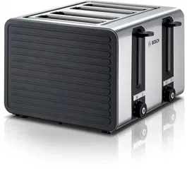 Prajitor de paine Bosch TAT7S45, 1800W, 4 sloturi, decongelare, oprire automata, Gri
