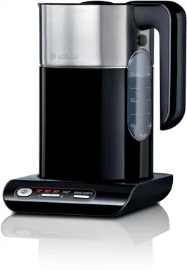 Fierbator de apa Bosch TWK8613P, 1.5 l, 2400W, Functie KeepWarm, Filtru de calcar, Negru