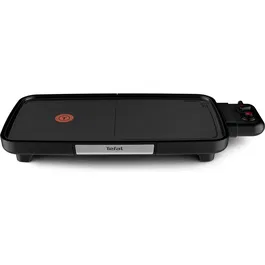 Gratar electric Tefal Plancha Booster CB641810, 2200 W, Power Boost, termostat ajustabil, suprafata antiaderenta Tefal Resist+, indicator thermospot, negru