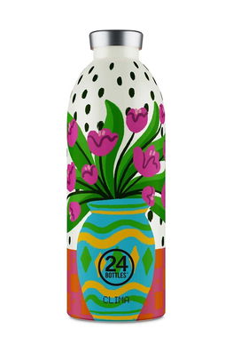 24bottles Sticla Termica Clima Bottle 850ml Fiori Rosa Clima.Bottle.850.F.Rosa Multicolor