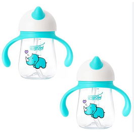 Set 2 cani din tritan, 260 ml, U-Grow