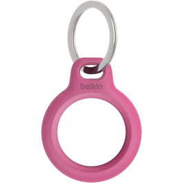 Suport securizat Belkin cu inel pentru AirTag Apple, Roz