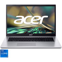 Laptop Acer Aspire 3 A317-54-78BK cu procesor Intel® Core™ i7-1255U pana la 4.7GHz, 16GB DDR4, 1TB SSD, Intel® Iris® Xe Graphics, No OS, Pure Silver