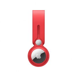 AirTag Apple Leather Loop, Red
