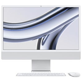 All-In-One PC Apple iMac 24 inch 4.5K Retina, Procesor Apple M3, 16GB RAM, 1TB SSD, 10 core GPU, macOS Sonoma, INT keyboard, Silver
