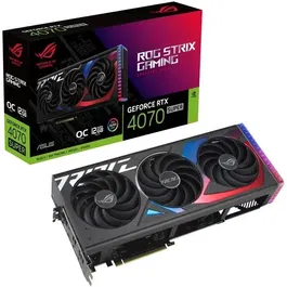 Placa Video ASUS ROG Strix GeForce RTX™ 4070 SUPER 12GB GDDR6X OC Edition 192 bit, PCIE Gen4, 2x HDMI 3x DP
