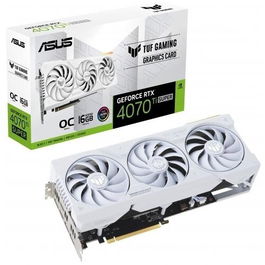 Placa Video ASUS TUF Gaming GeForce RTX™ 4070 Ti SUPER White OC Edition 16GB GDDR6X 256 bit, PCIE 4.0, 2x HDMI 3x DP, ARGB Aura Sync