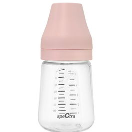 Biberon PA anticolici premium cu tetina S Spectra, roz, 160 ml