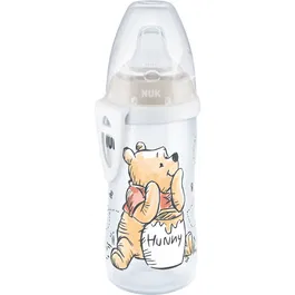 Cana NUK ACTIVE, DISNEY, cu tetina de invatare, 12 luni, 300 ml, fete