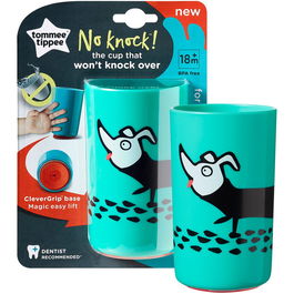 Cana Tommee Tippee No Knock, 300 ml, 1 buc, + 18 luni, Catel Turcoaz