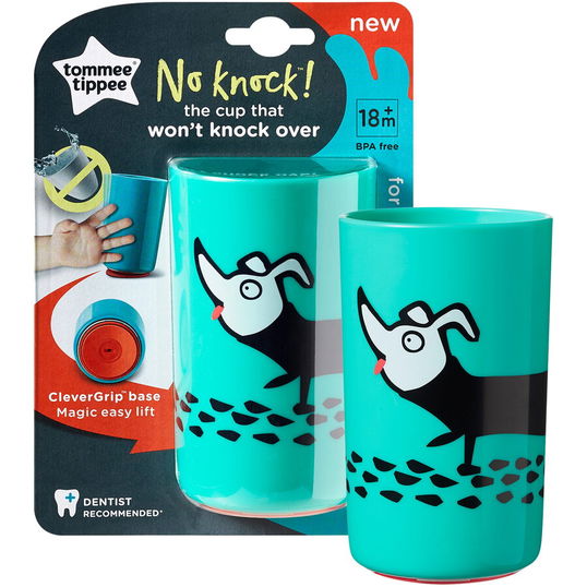 Cana Tommee Tippee No Knock, 300 ml, 1 buc, + 18 luni, Catel Turcoaz