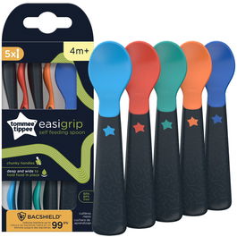 Set 5 lingurite ergonomice Tommee Tippee, de la 6 luni, Multicolor