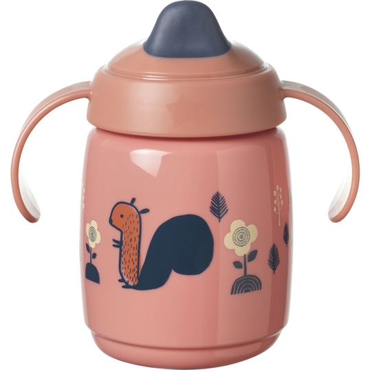 Cana Tommee Tippee Sippee cu protectie BACSHIELD ™ si capac, 300 ml, 6 luni +, Roz, 1 buc