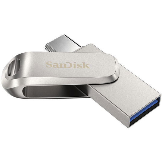 Memorie USB Sandisk Ultra® Luxe Dual Drive 256GB, USB 3.1/USB Type-C, Metal