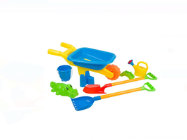 Set Plaja Carucior Colorat & 7 Accesorii