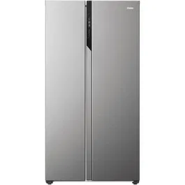 Combina frigorifica Side by Side No Frost Haier HSR5918DNMP, 90 cm, 528 l, Inverter, Multi Air Flow, Clasa D, Platinum Inox