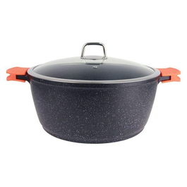 Cratita Aluminiu Bohmann 21L, 44 X 20 CM, exterior si interior granit, cu capac