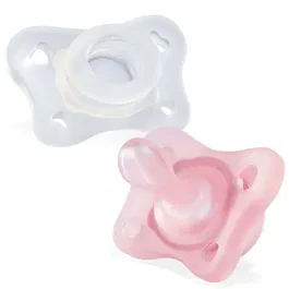 Suzeta din silicon Chicco Physioforma Mini soft, fetita, 2-6 luni+, 2 buc.