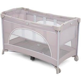 Patut pliant cu 2 niveluri pentru bebelusi Joie Allura Satellite, 120 cm